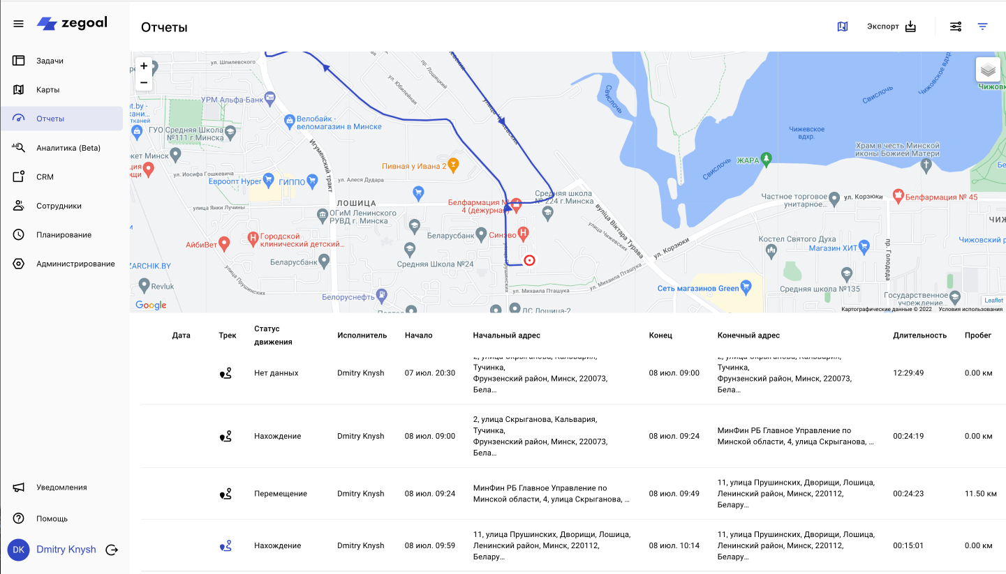 GPS-мониторинг | Zegoal