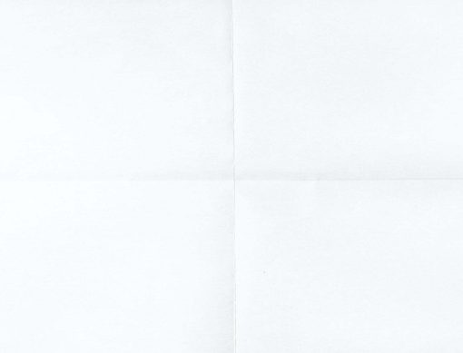 White crumpled unfolded paper sheet texture background
